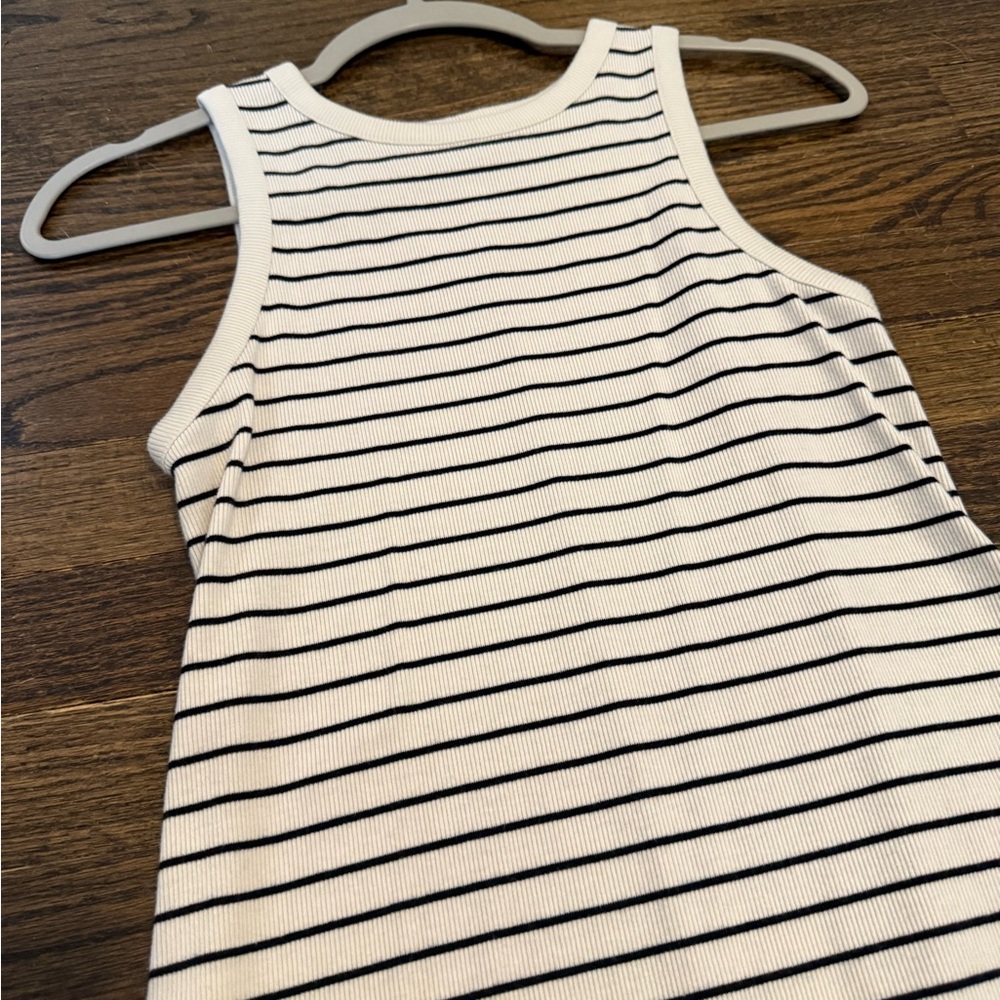 Striped Sleeveless Mini Dress